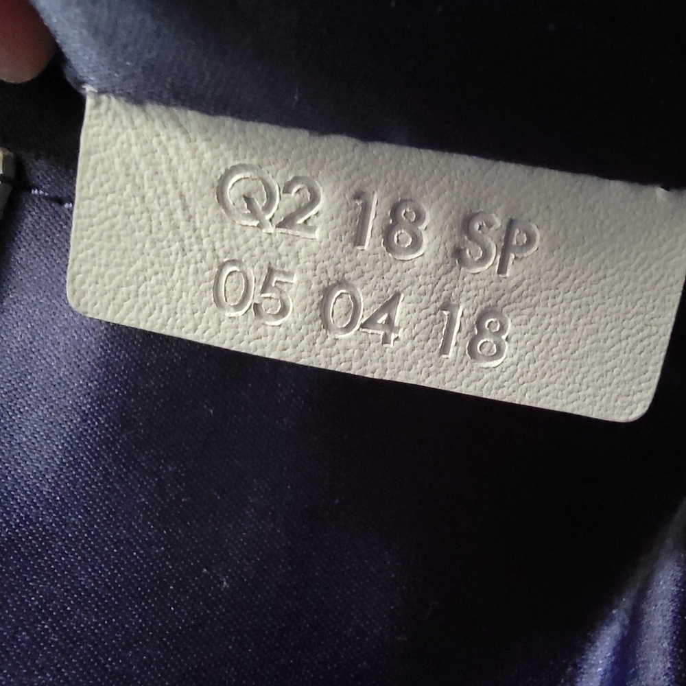 Henri Bendel Convertable Backpack In Pebble Grain Leather Periwinkle-Navy Suede - Picture 5 of 14